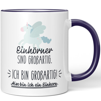 Einhörner sind großartig Ich bin großartig! Also bin ich ein Einhorn 10001003581