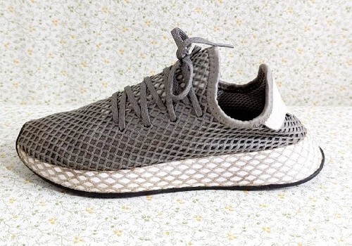 Adidas Originals Deerupt Runner Grey & White Trainers- UK 5.5 Shoes - Picture 4 of 8