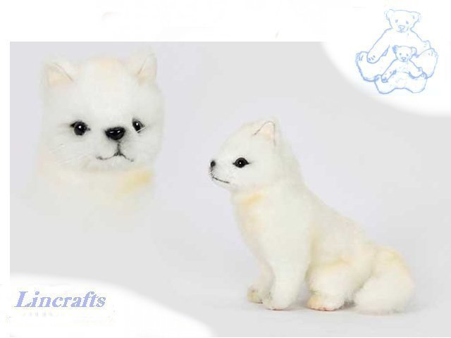 Hansa Sitting Snow Fox Cub 6830 Soft Toy Sold by Lincrafts UK Est. 1993
