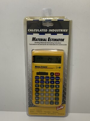 Calculated Industries 4019 Material Estimator Calculator | Finds Project Costs