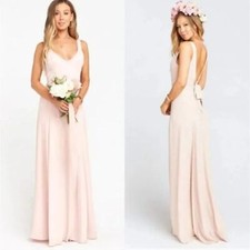 NWOT Show Me Your Mumu Jenn Maxi Dress Dusty Blush Pink Size XS