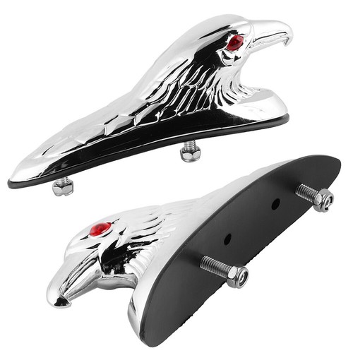Lo último Guardabarros Guardabarros Delantero Coche Motocicleta Decoración Adorno Cabeza de Águila Estatua - Imagen 5 de 10