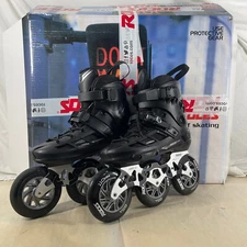 Roces Ego 3x110 TIF Inline Skates Adult Size 8 US 7 UK 41EU Black Silver 400848