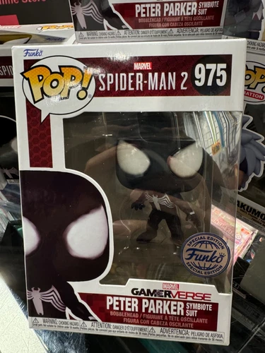 FUNKO POP! CANADA EXCLUSIVE GAMEVERSE SPIDER-MAN 2 PETER PARK SYMBIOTE SUIT #975