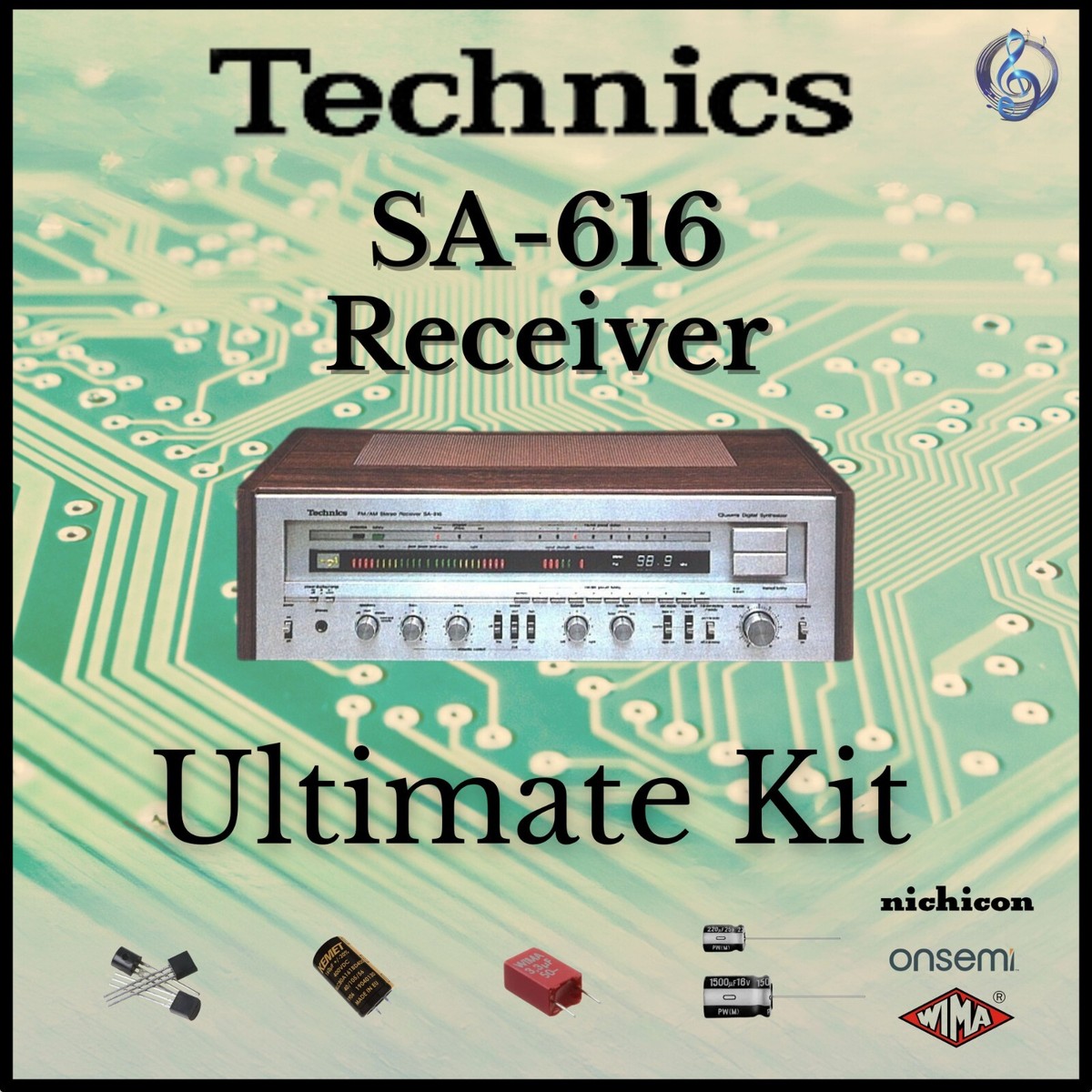 Technics SA-616 Receiver Ultimate Upgrade Kit Genuine Parts