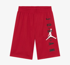 Air Jordan Big Kids Boys Youth Athletic Gym Running Basketball Shorts Red M L XL