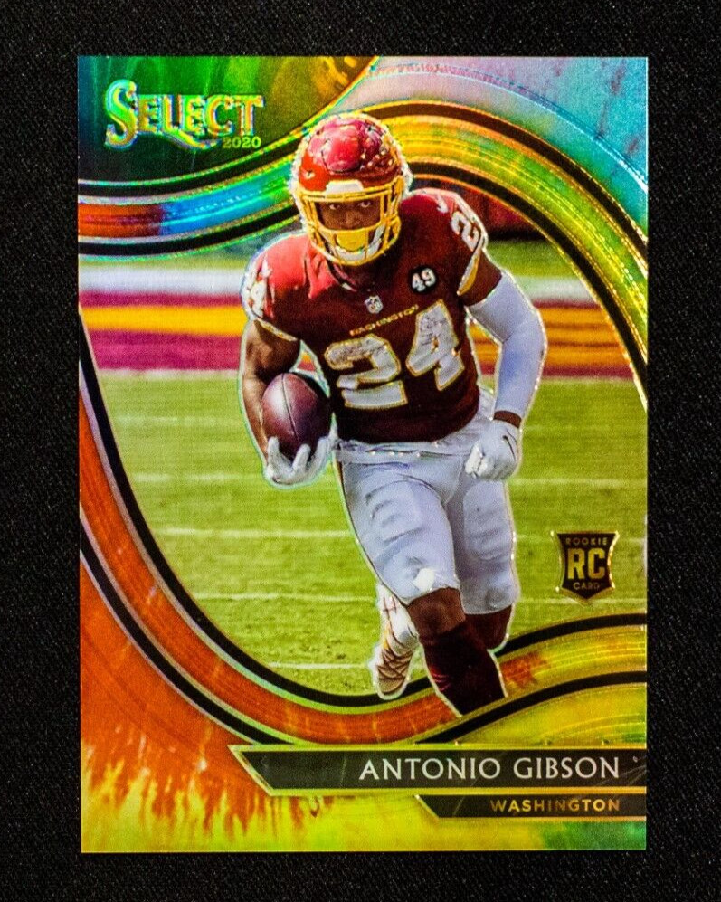 2020 Panini Select - Antonio Gibson - Rookie Field Level Tie-Dye Prizm SSP /25