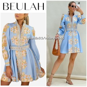 blue winter wedding guest dress Yahvi Pale Blue Midi Dress main image 1