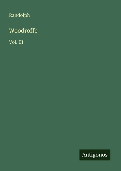 Randolph | Woodroffe | Taschenbuch | Englisch (2025) | Vol. Iii-image