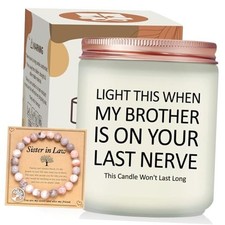 Sister in Law Gifts - Christmas, Birthday, Sister In law-Frosted White/Gold