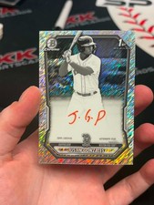 2026 Bowman Justin Gonzalez 1st Chrome Black & White Shimmer Red Ink Auto SP