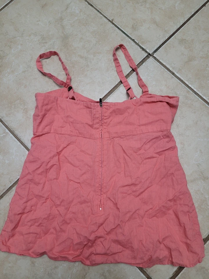 Camiseta sin mangas Patagonia para mujer rosa talla 6 cáñamo algodón orgánico informal senderismo aire libre Foto 4 de 4