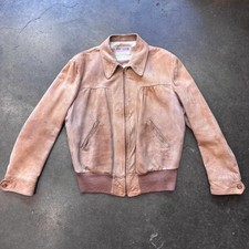 1950s CALIFORNIA SPORTSWEAR Light Brown Suede...