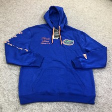 Florida Gators Hoodie Mens Large Blue NCAA Football Colosseum Fleece Pullover