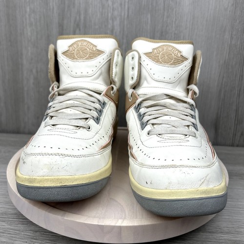 Nike Air Jordan 2 Retro Craft White Tan Sail 11W Mens 9.5 DX4400-118 Sneakers OG - Picture 6 of 10