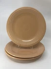 3 Fiesta Homer Laughlin Pink Rose Dinner plates MMC Made in USA 10.5"D Vintage