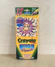 Vintage 1998 Crayola 12 Pre Sharpened Waterco...