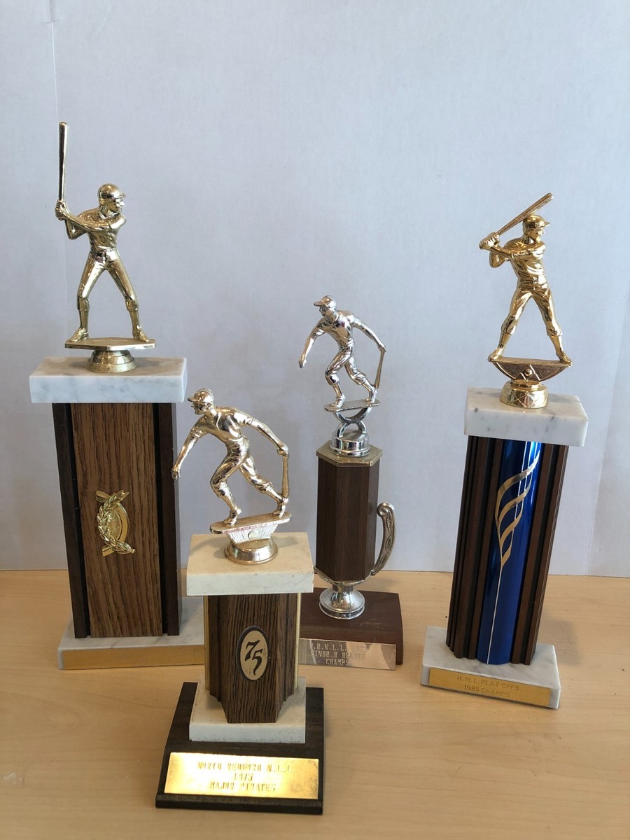 VINTAGE LOT of 4 Baseball Trophy Trophies 1970's - 1990 #F82 | eBay
