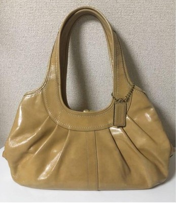 Vintage COACH shoulder bag Ergo light brown clasp closure 12520 Y2K