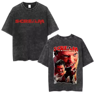 Stu Macher Vintage Graphic Tee T-Shirt Scream Horror Movie Bootleg Merch Streetw