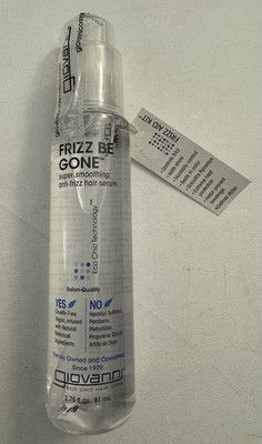 Giovanni - Frizz Be Gone, Super Smoothing, Anti-Frizz, Hair Serum, 2.75 floz NEW