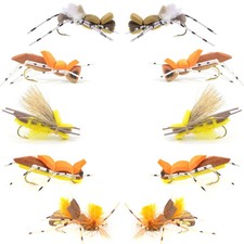Basics Collection - Foam Hoppers Assortment - 10 Flies - Size 10