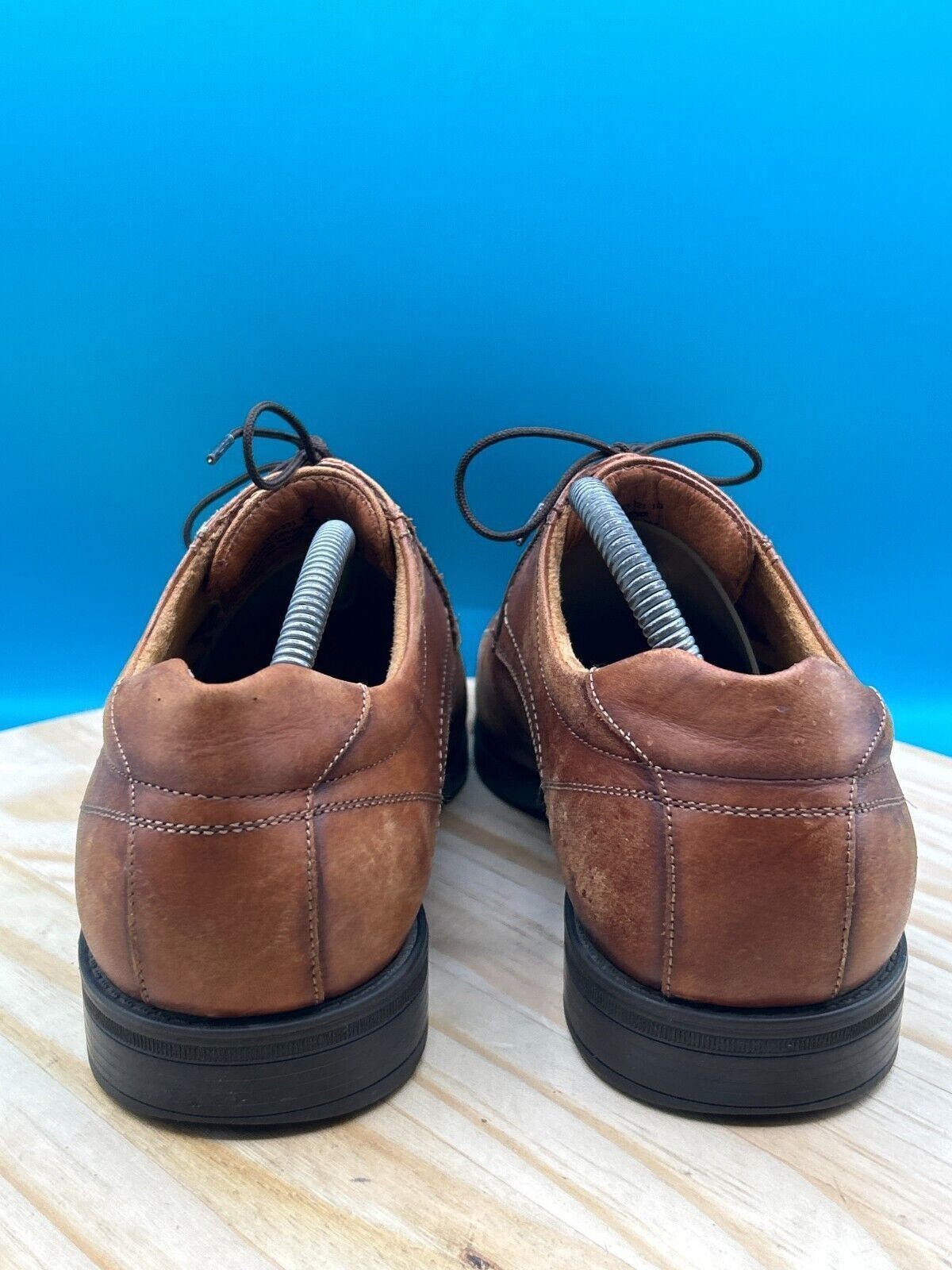 SAOLA Abito Oxford uomo Florsheim Comfortech 11853 221 taglia 10D pelle marrone stringato