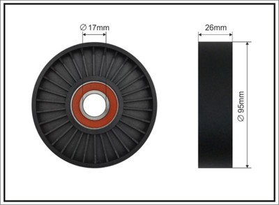 CAFFARO Spannrolle Keilrippenriemen 47-00 für CHRYSLER PUCH CROSSFIRE MERCEDES