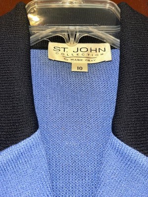 ST John Knit Sophisticated Lavender Blazer 10