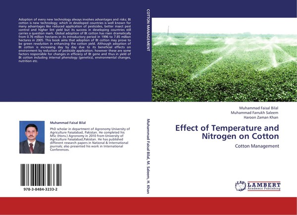 Muhammad Faisal Bilal (U. A.) | Effect Of Temperature And Nitrogen On Cotton-image