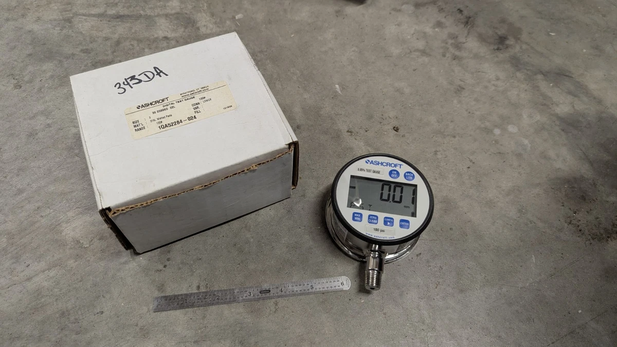 Manomètre Ashcroft 5000 PSI Modèle 1705 – Occasion Bon état, 1/4″