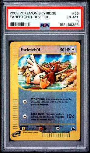 Farfetch'd Reverse Holo 55/144 Skyridge Pokemon PSA 6
