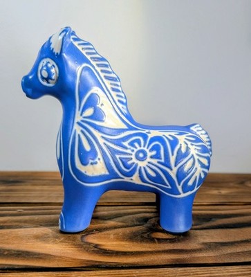 Vintage Pablo Zabal Chile Art Pottery Clay Horse Figurine 5 1/4