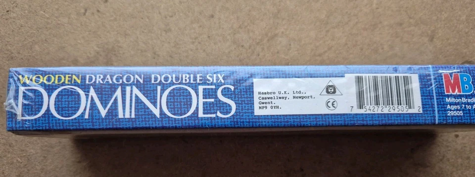 VINTAGE Milton Bradley 1992 Wooden Dragon Dominoes 28 Double Six Tiles  Dominos - Image 3 of 4