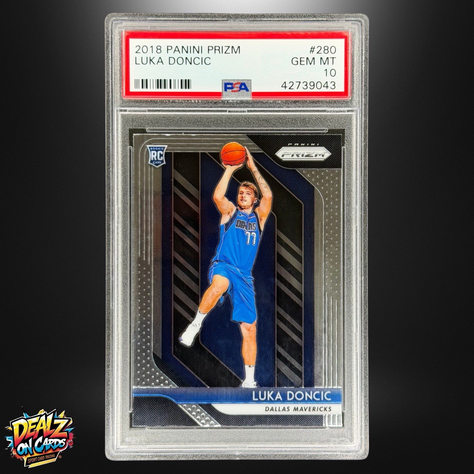 2018 Panini Prizm Luka Doncic Rookie Card #280 PSA 10 GEM MINT Mavs Lakers