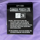 Canada Pooch XL Dog Puffer Jacket Waterproof Winter Parka Purple Size 28 — photo 9