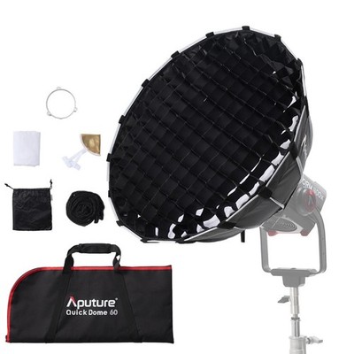 Aputure Quick Dome 60 cm Bowens-Anschluss Softbox mit Schnellaufbau-Lichtformern