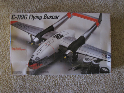 Testors Brand.  FAIRCHILD C-119G  FLYING BOXCAR.  #675   1:72scale  (sealed)