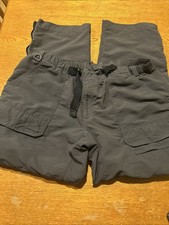 Eddie Bauer Men's Convertible Cargo Hiking Pants Outdoor Gray XL-34 Zip-Off Legs