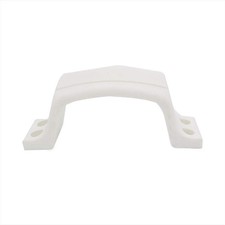 MARINE CITY White Plastic Transom Step Handle 6-3/8" Width, Non-Slip Tread Boat