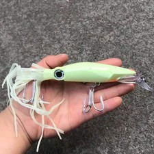 3pcs Fishing Lure Squid Octopus Jigs ABS Minnow Bait Hook Saltwater 19g/40g