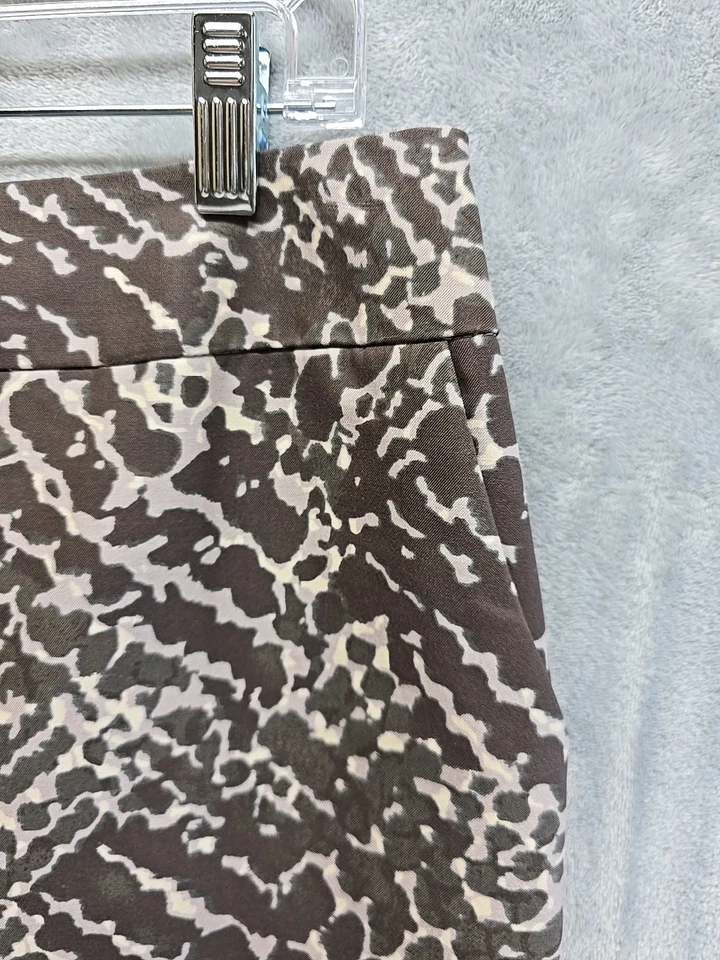 Falda Loft Mujer Talla 4 Bolsillos Delanteros Cremallera Trasera Estampado Animal Mezcla Seda Oficina Foto 4 de 4