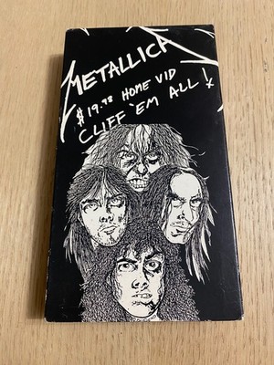 Metallica Cliff 'Em All VHS 1987 Creeping Death Heavy Metal Am I Evil Fade Black
