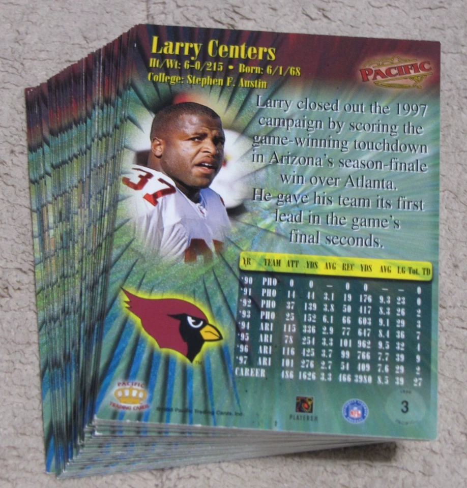 1998 Pacific Football (Pick Choose Complete) - Image 2 of 2