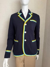 Polo Ralph Lauren Navy Contrast Trim Blazer Size 10