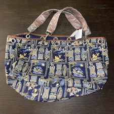 NWT Disney Store Tiki Hawaii Tropical Canvas Mickey Aulani Tote Bag 21x10x8