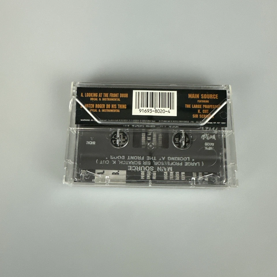 MAIN SOURCE Cassette Tape LOOKING AT THE FRONT DOOR Rap Hip Hop MAXI SINGLE - Image 2 of 3