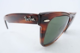 Vintage 80s B&L Ray Ban WAYFARER II 140 sunglasses made in USA G 15 etched BL