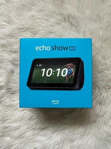 Amazon Echo Show 5 (2. Gen) Schwarz Anthrazit Smart Display Lautsprecher mit Alexa