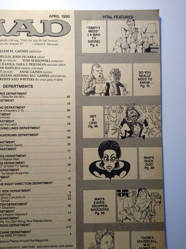 MAD Magazine April 1990 # 294 Doogie Howser MD Empty Nest TV Movie Satire Parody - Picture 4 of 8